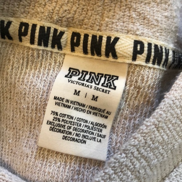 PINK VS | terry crewneck mock neck pullover - Picture 3 of 8